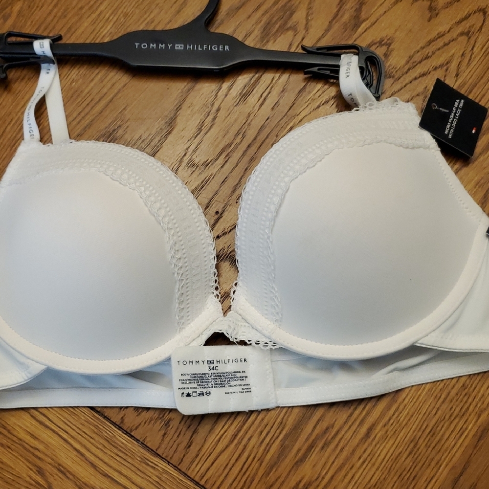 Tommy‎ Hilfiger White Seamless T-Shirt Bra